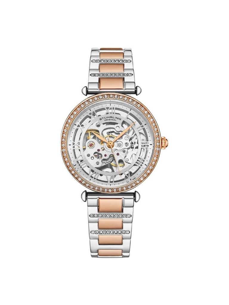 Nwt Stuhrling Original Legacy Automatic Silver Dial Ladies Watch